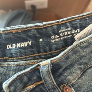 Old Navy OG straight size 0 button down jeans